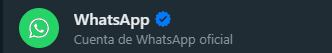 La cuenta oficial de WhatsApp aparece verificada con el distintivo 'chulo azul' - crédito Infobae