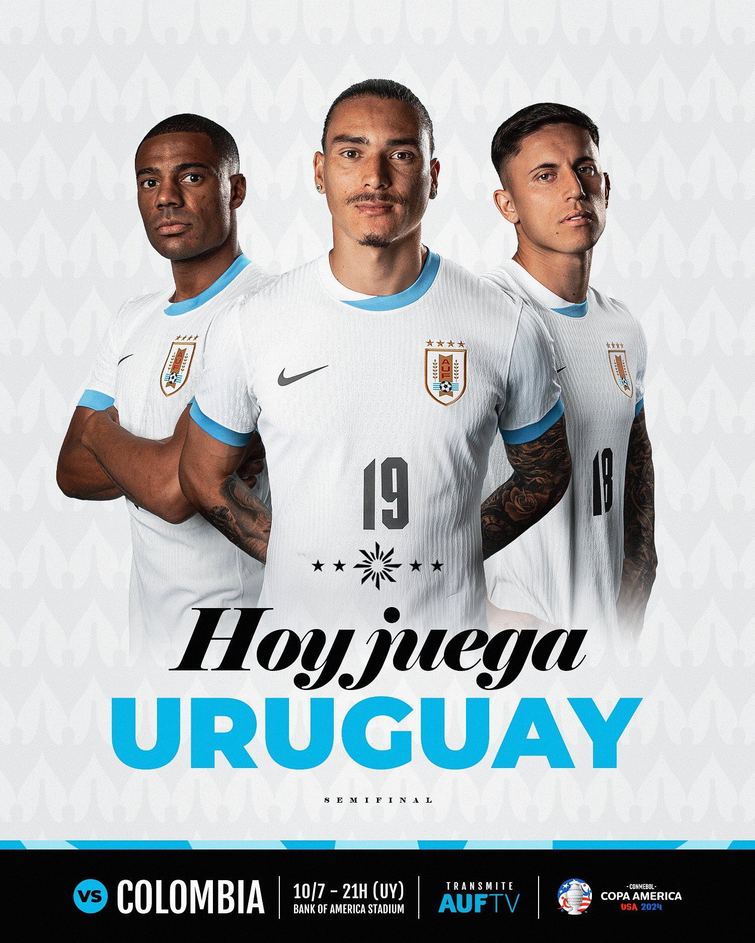 Uruguay se medirá ante Colombia por las semifinales de la Copa América 2024.