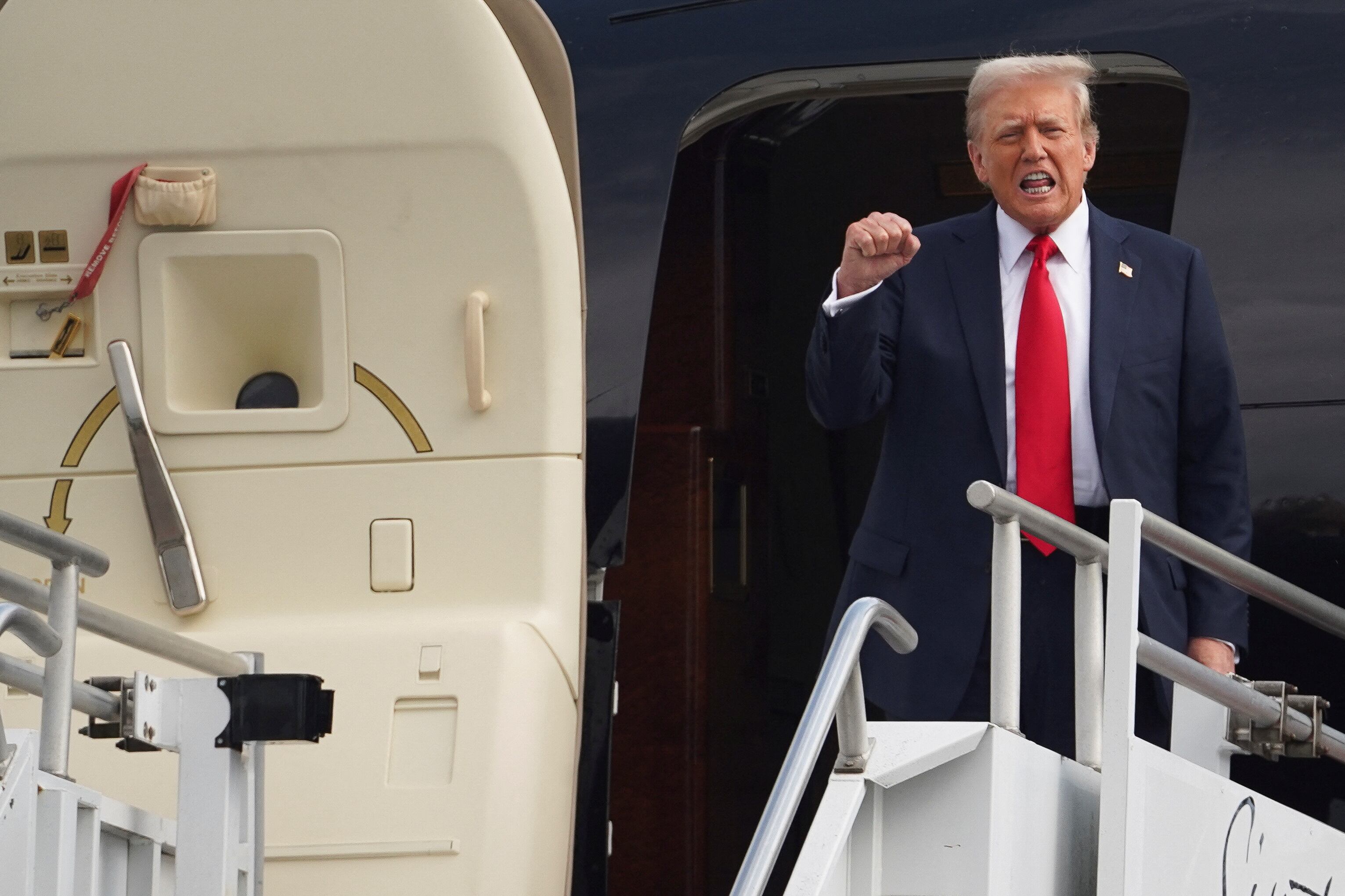 Donald Trump llega a Atlanta (REUTERS/Megan Varner)