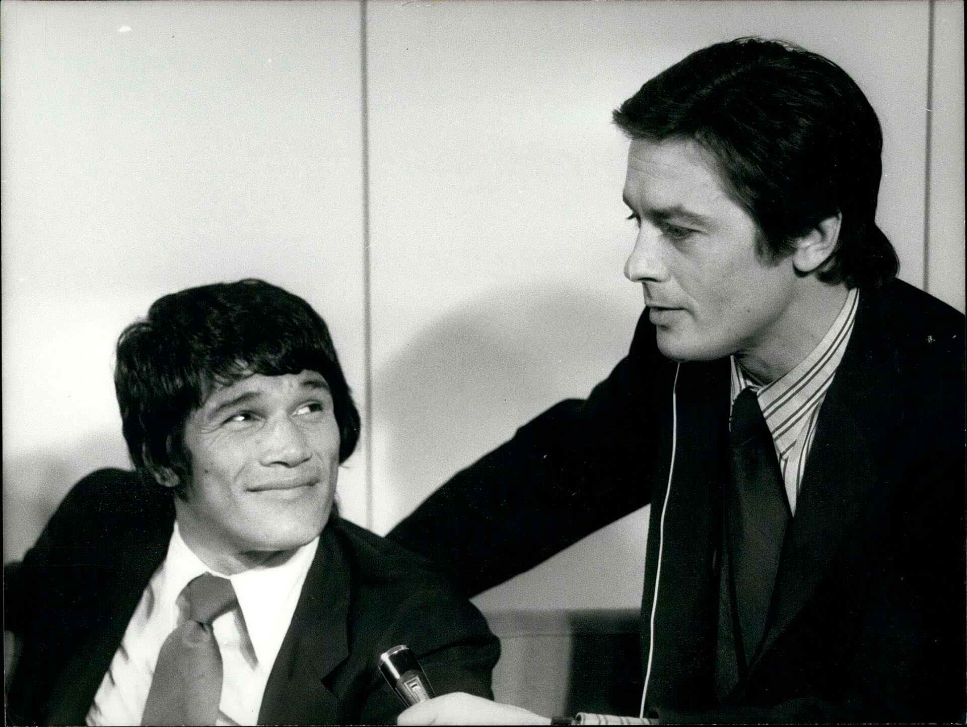 Alain Delon con Carlos Monzón