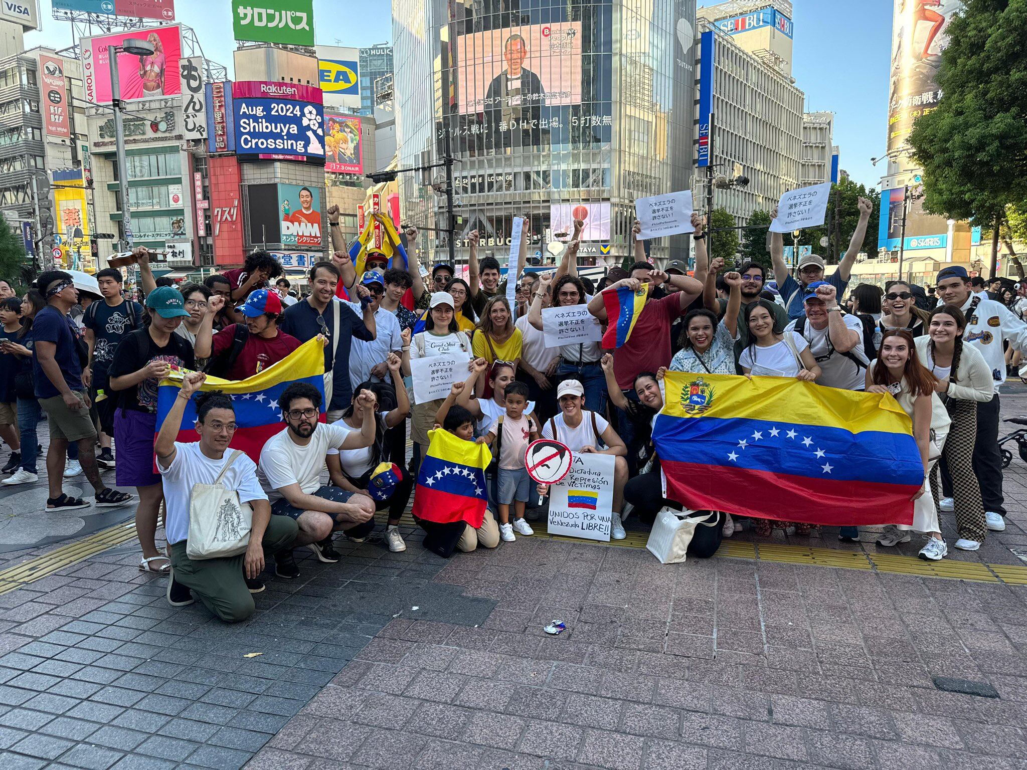 Protestas de venezolanos en Japón