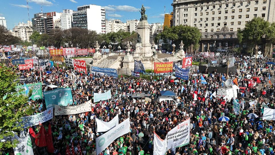 Marcha universitaria - Drone