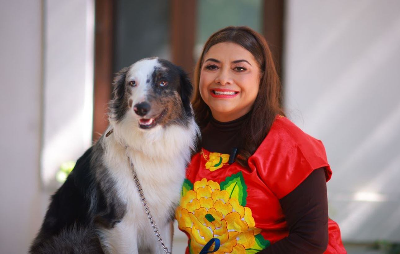 Clara Brugada y perritos. (Foto: Tomada de IG)