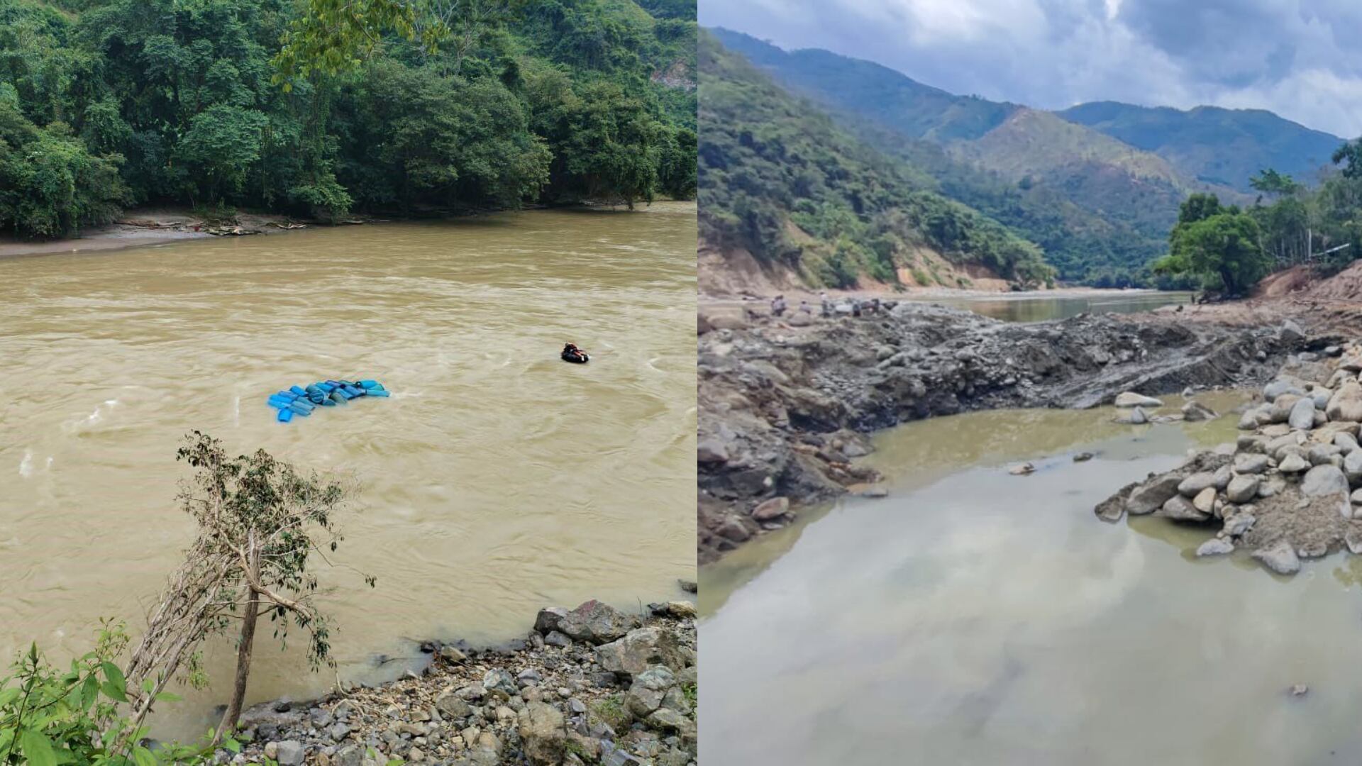 Minería ilegal en la frontera con Perú y Ecuador.