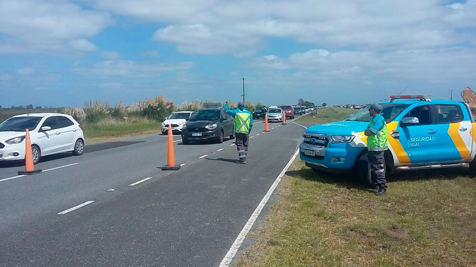 Control operativo seguridad vial Semana Santa banquinas Transporte