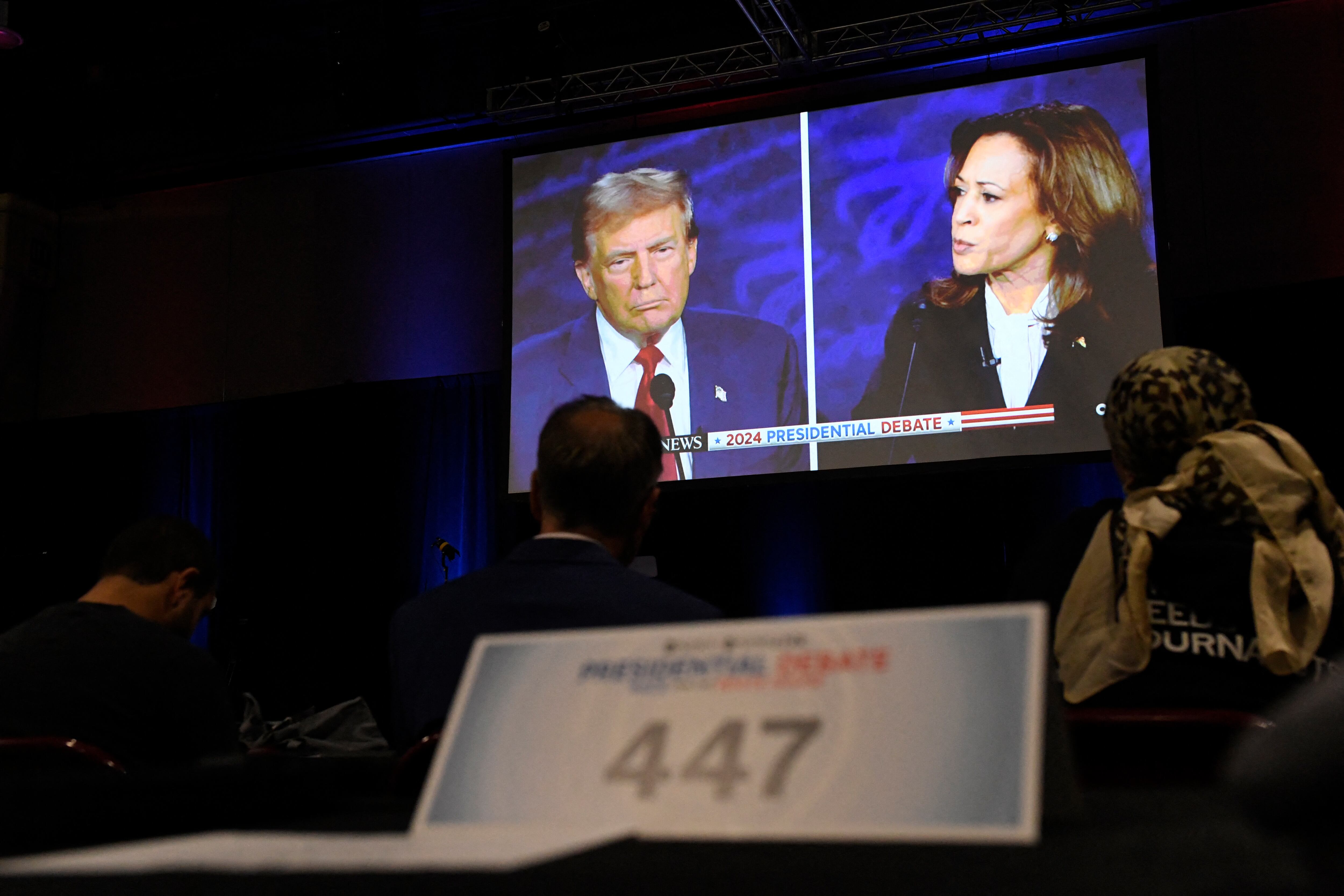 Donald Trump y Kamala Harris debate presidencial