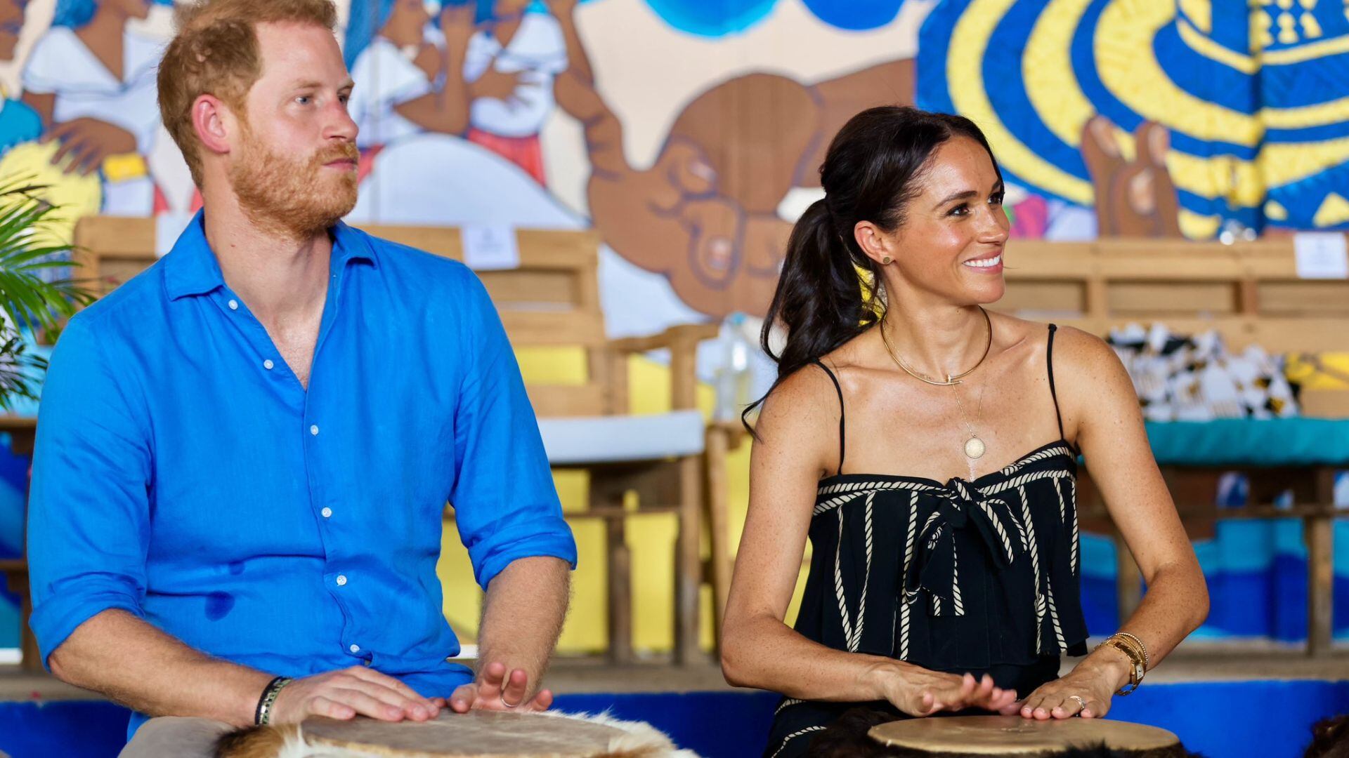 Meghan Markle y el Príncipe Harry se integraron con la cultura colombiana