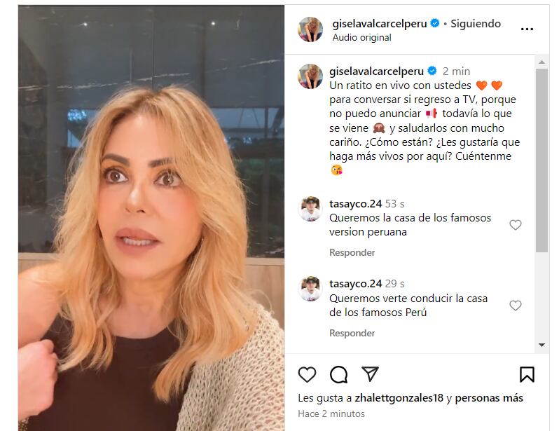 Gisela Valcárcel se pronuncia y desmiente haber comprado acciones en Latina: “Nunca hubo una oferta”