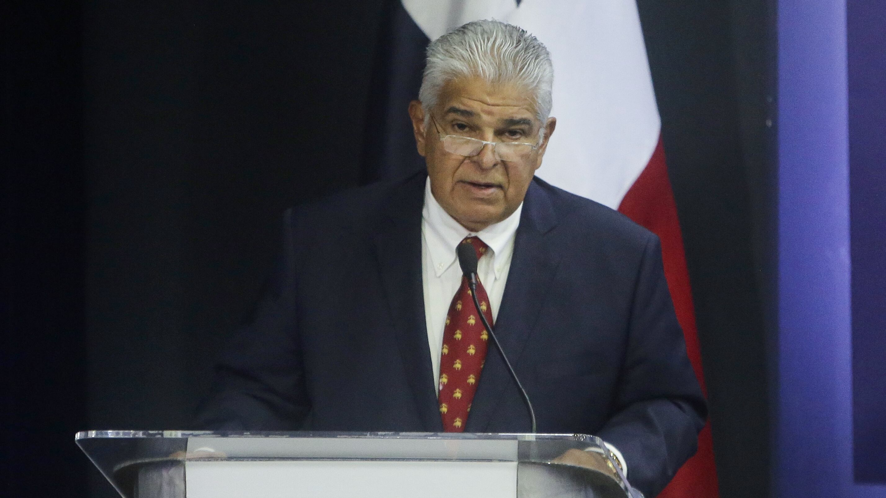 El presidente de Panamá, José Raúl Mulino. EFE/ Carlos Lemos
