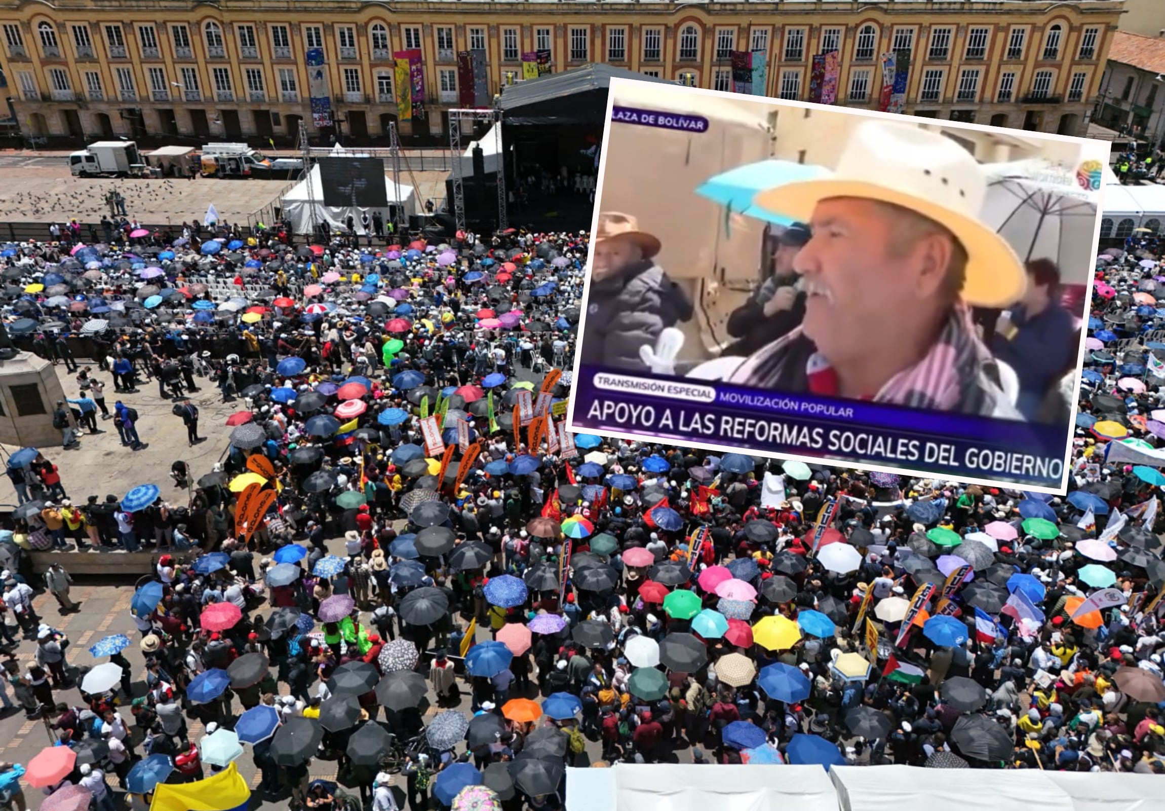 Marchas a favor del Gobierno nacional