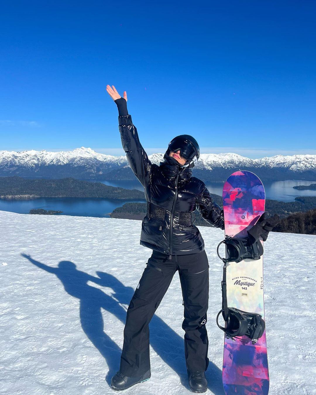 Los días de Pampita en la nieve