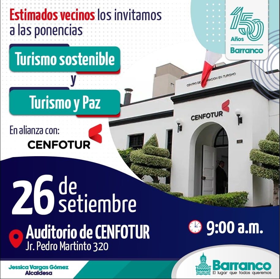 Comunicado de la Municipalidad de Barranco.