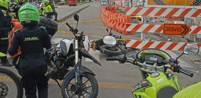 Se registró accidente sobre la avenida Caracas - crédito Bogotá Tránsito