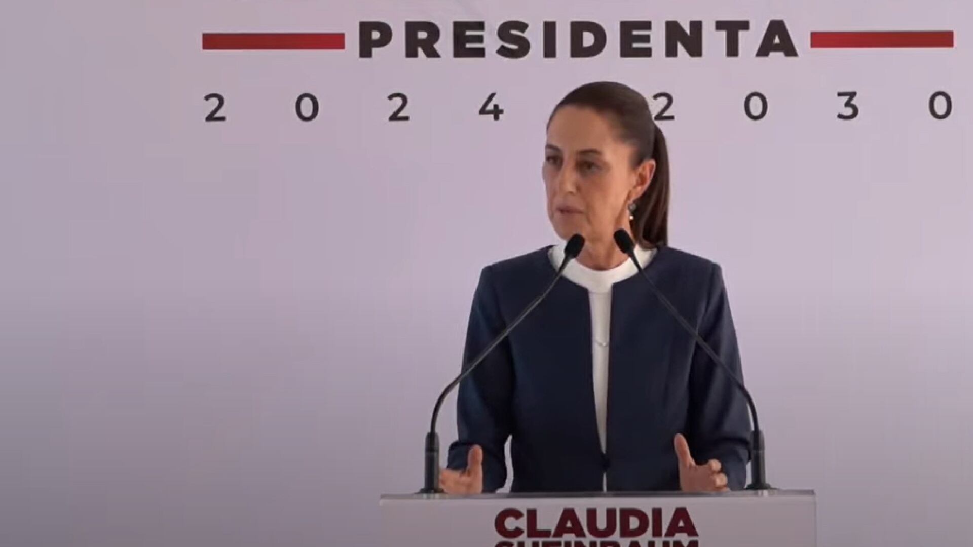 La presidenta electa se pronunció sobre las crisis que enfrentan los partidos de oposición.