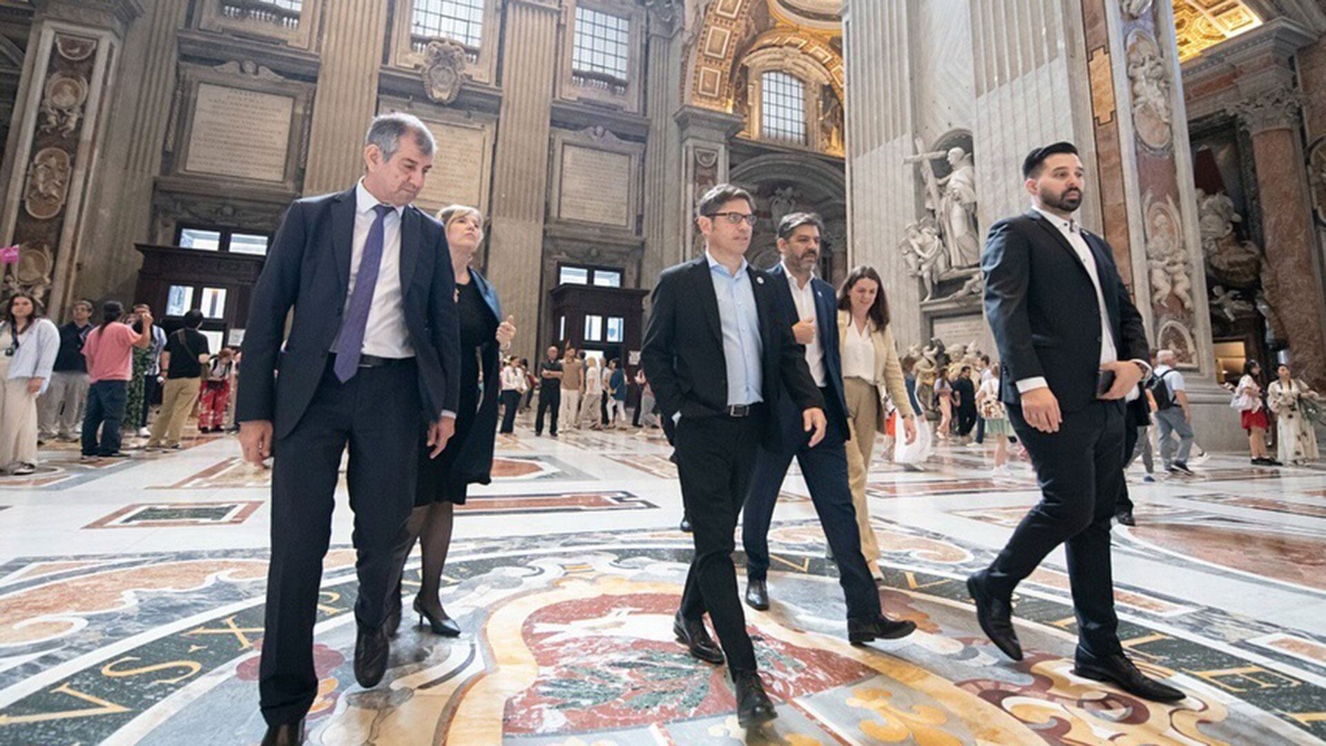 Axel Kicillof en el Vaticano