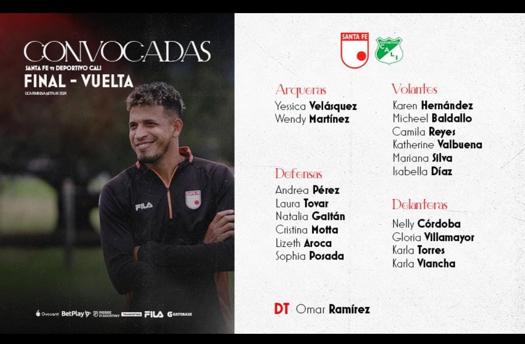 El equipo capitalino oficializo el llamado de grupo de jugadoras para la gran final de la Liga - crédito @leonasSantaFe//X