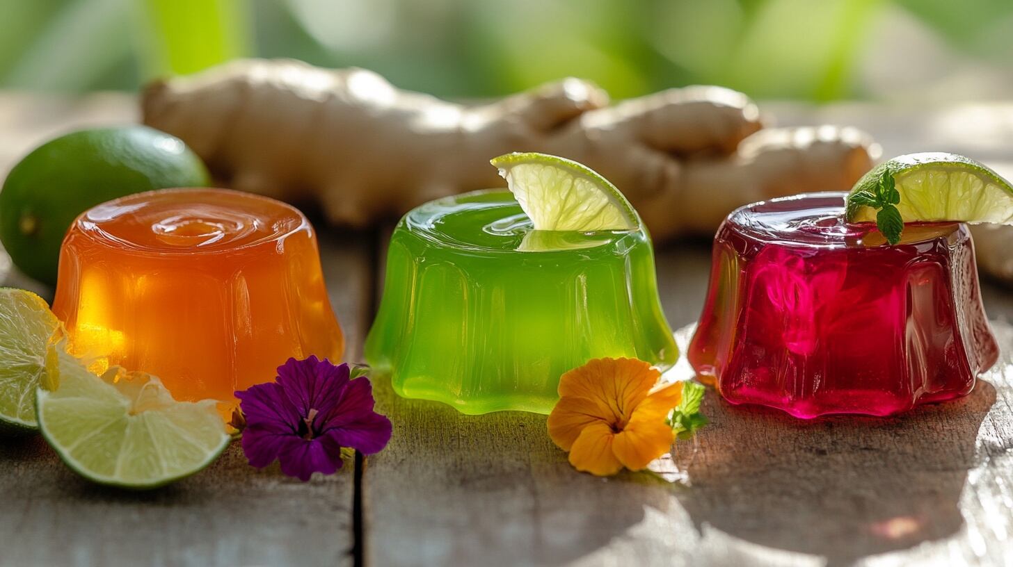 Gomitas naturales de jamaica, limón y jengibre, perfectas como snack saludable y refrescante, llenas de sabor. - (Imagen Ilustrativa Infobae)