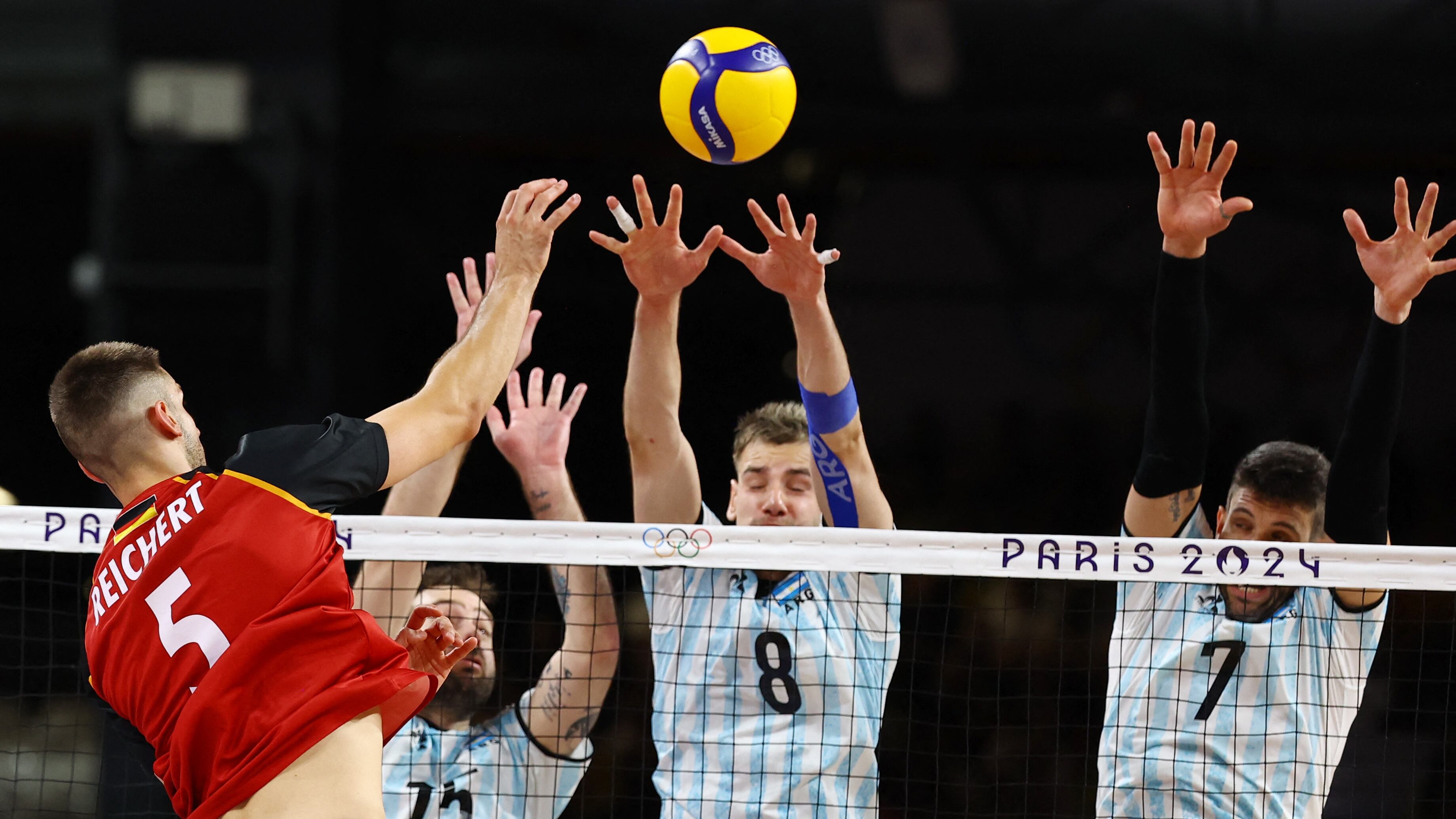 Volleyball - Men's Preliminary Round - Pool C - Argentina vs Germany