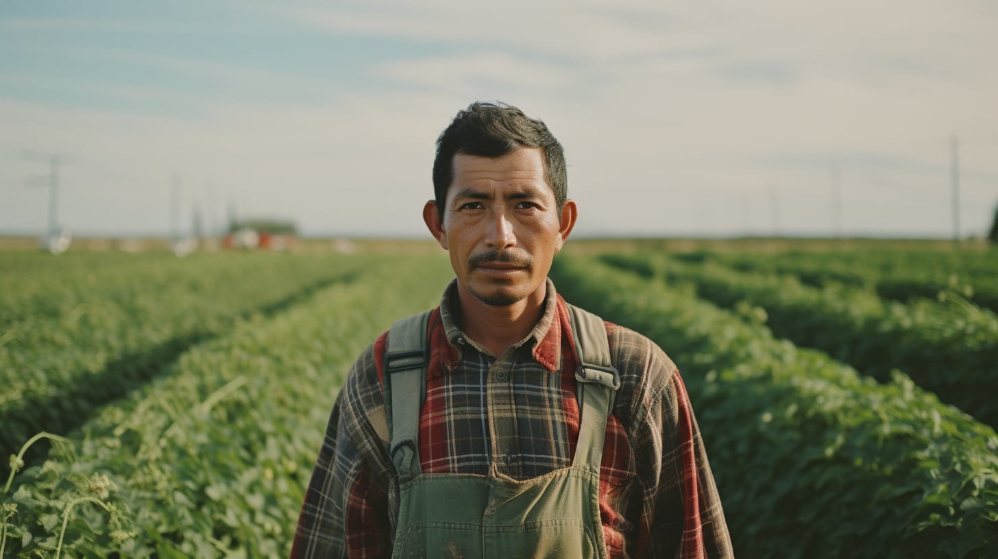 Imagen documental de trabajadores migrantes mexicanos en Canadá. - (Imagen ilustrativa Infobae)