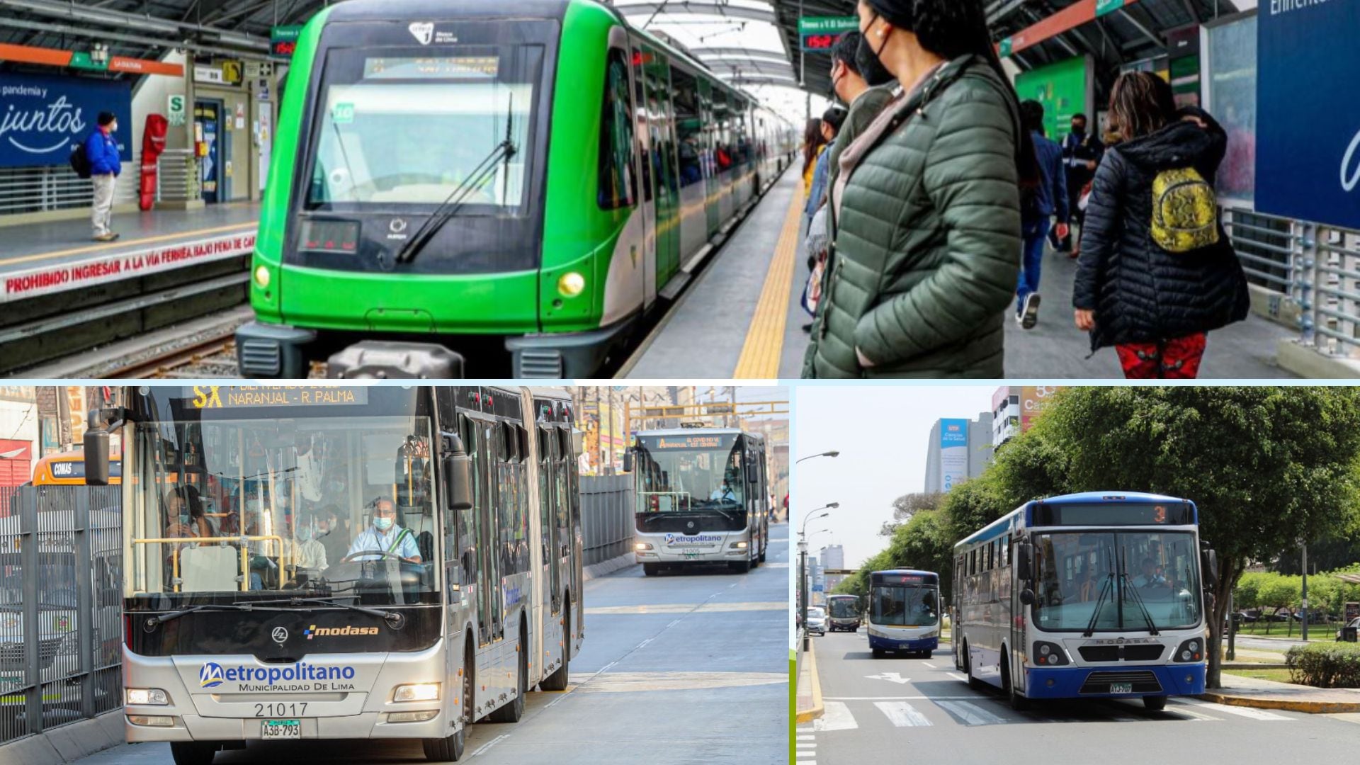 Horario de transporte público para el 25 de diciembre