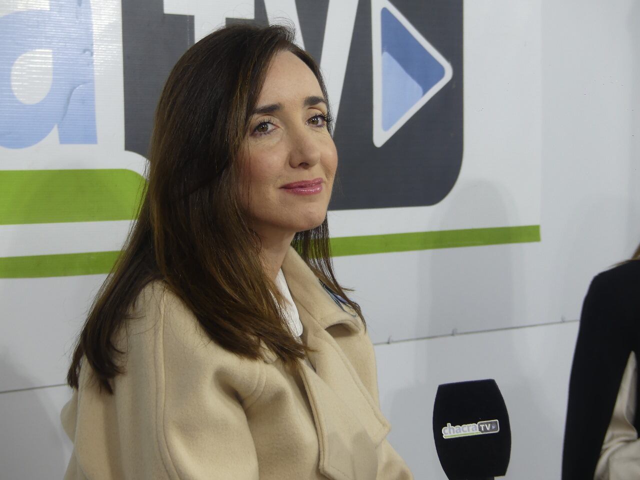 Victoria Villarruel  - Vicepresidenta de la Nación Argentina en los estudios de Chacra TV