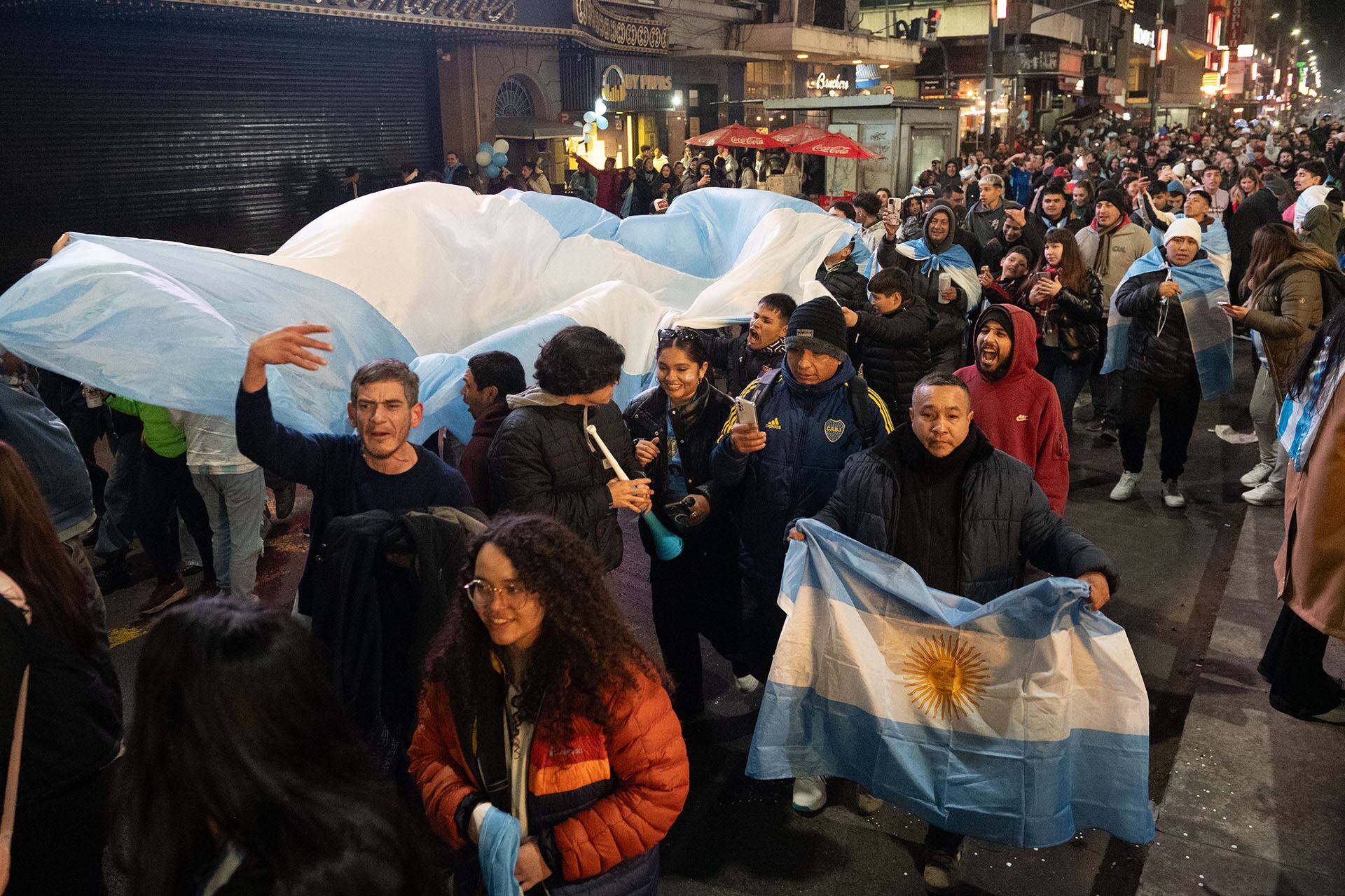 Copa América 2024 - Argentina Colombia - Festejos en el Obelisco