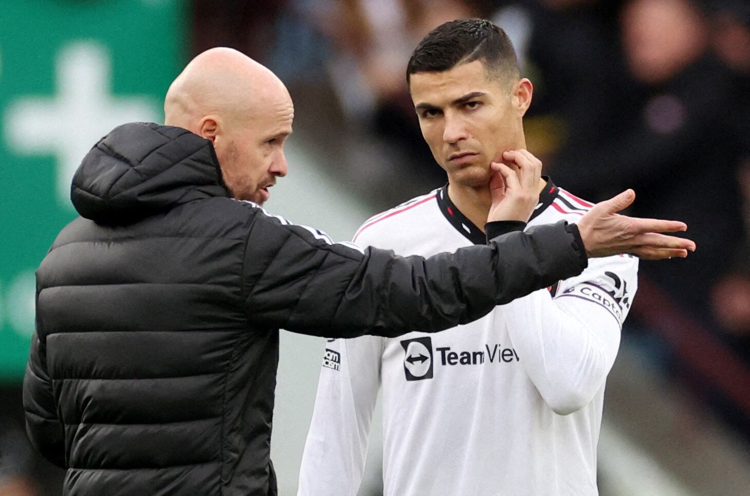 Cristiano Ronaldo habló sobre su relación con Ten Hag (Reuters)