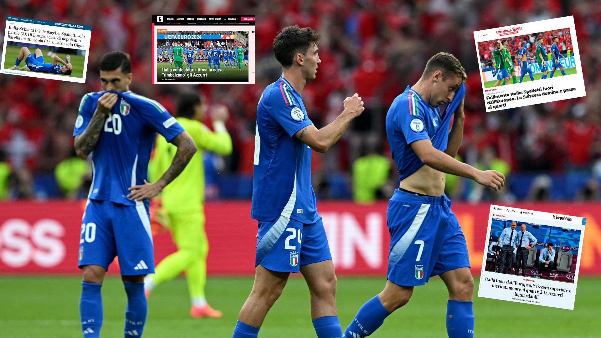 Italia eliminación Eurocopa