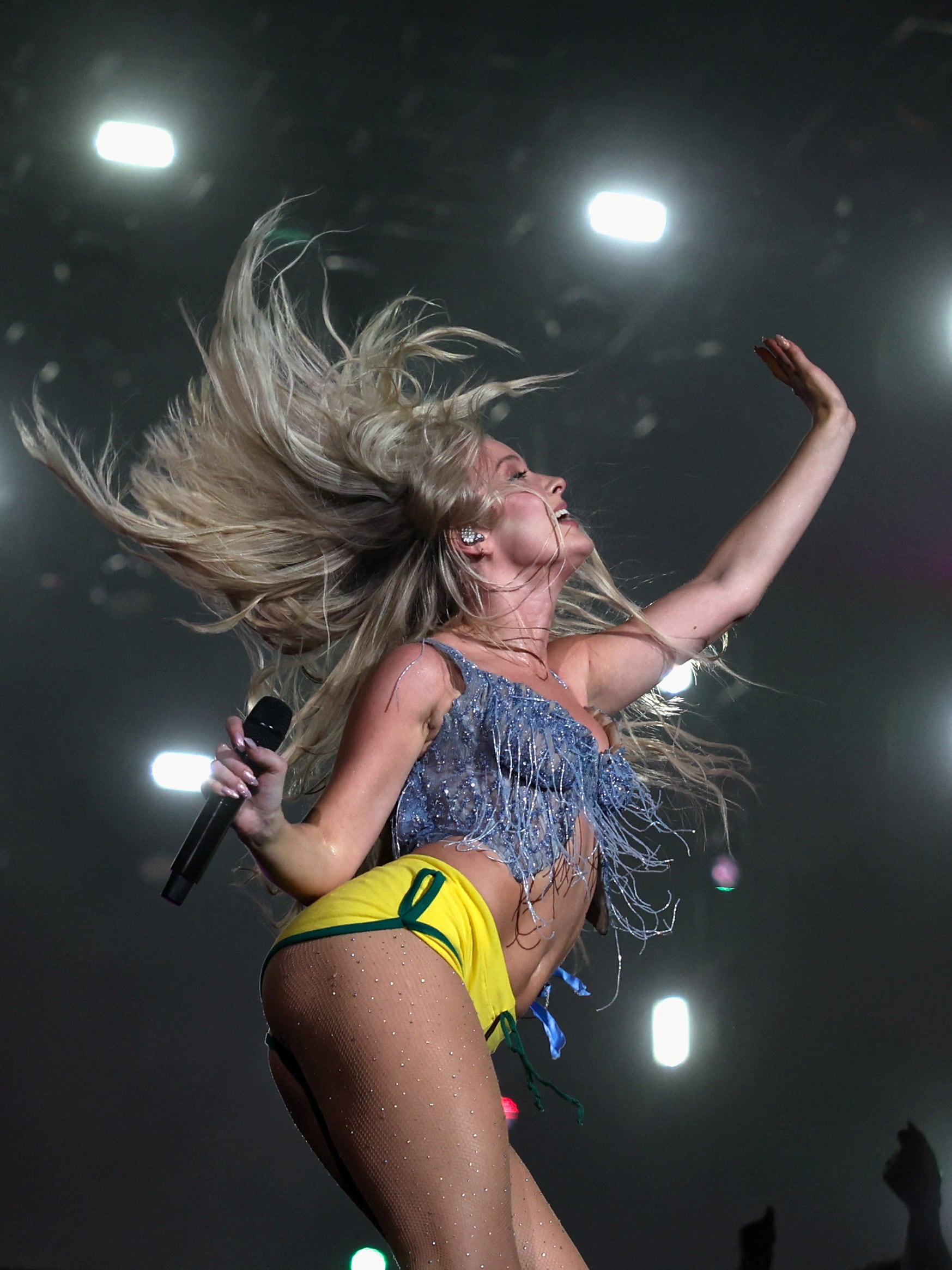 Zara Larsson conectó con el público de Rock in Rio con su pop bailable y éxitos virales en TikTok (REUTERS/Pilar Olivares)