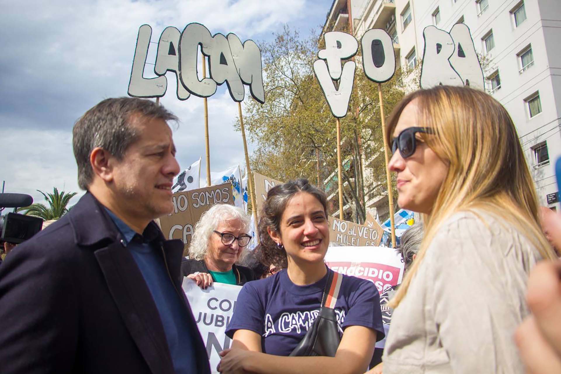 La Cámpora en la marcha de los jubilados