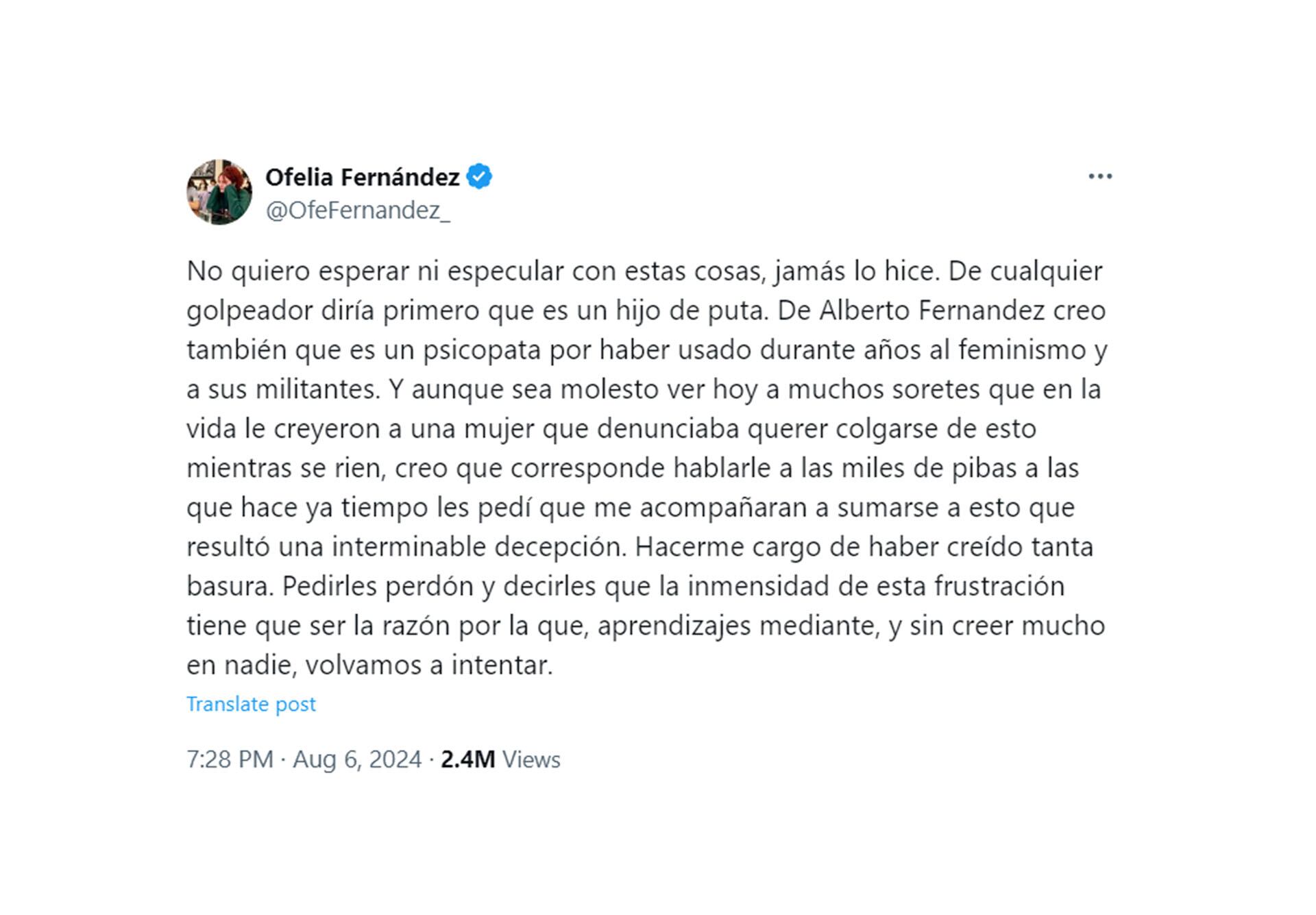 Tuits del kirchnerismo sobre Alberto Fernández por la denuncia de violencia de genero