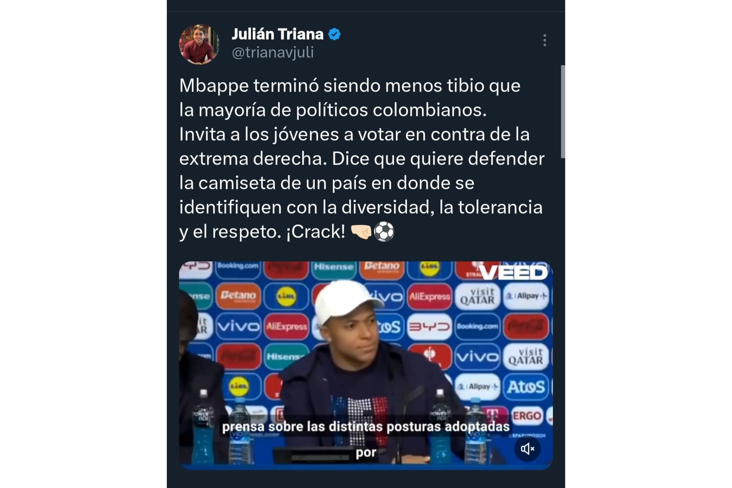 Julián Triana en X