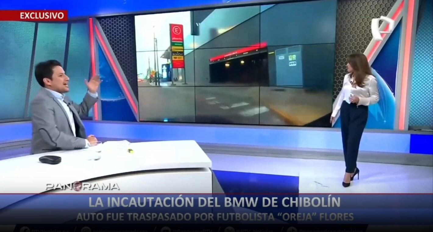 Andrés Hurtado: Incautan BMW transferido de Edison Flores a Andrés Hurtado, que fue abandonado en Surco. (Captura: Panorama)