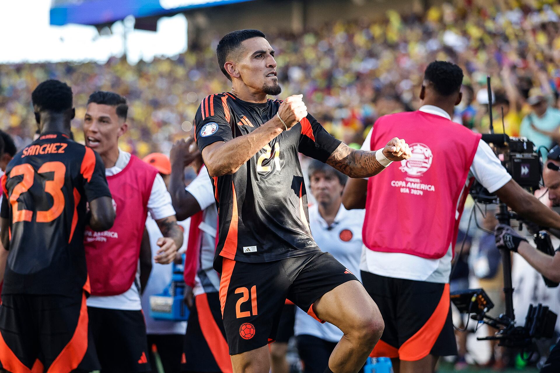 Copa America 2024 - Brasil Colombia - Gol de Daniel Muñoz para Colombia