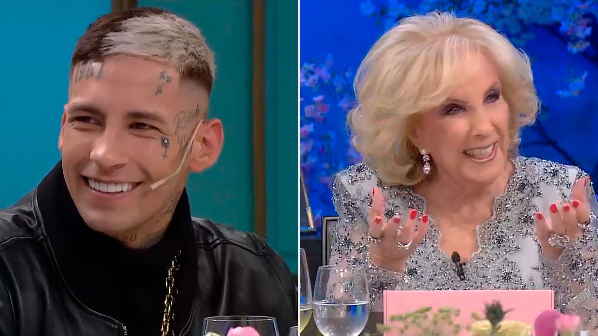 L-Gante contó cuánto le costó  su flamante dentadura y Mirtha Legrand reaccionó: “Estás con comedor nuevo”