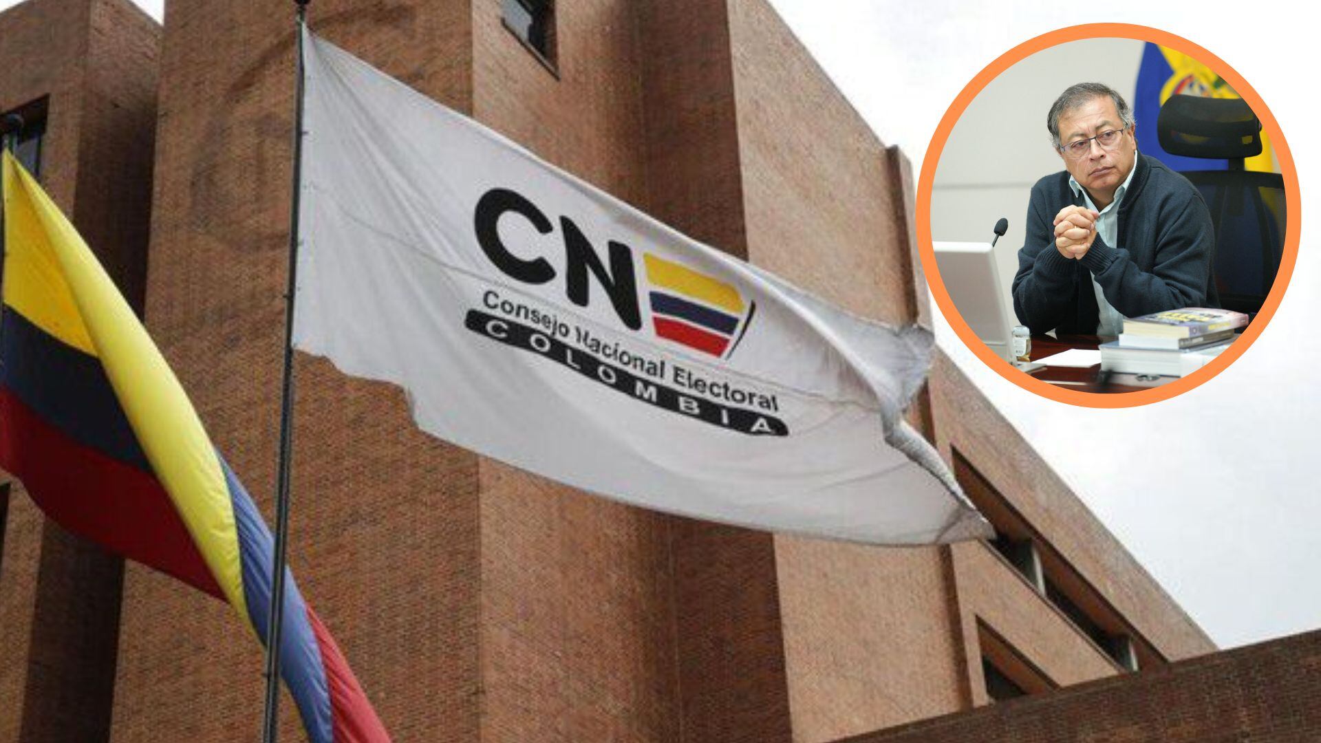 Consejo Nacional Electoral y campaña de Gustavo Petro - crédito Colprensa/Juan Diego Cano/Presidencia