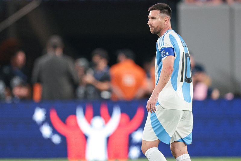 Lionel Messi es duda. Si no juega de entrada sería la llave para definir el armado de la delantera (Crédito obligatorio: Vincent Carchietta-USA TODAY Sports)