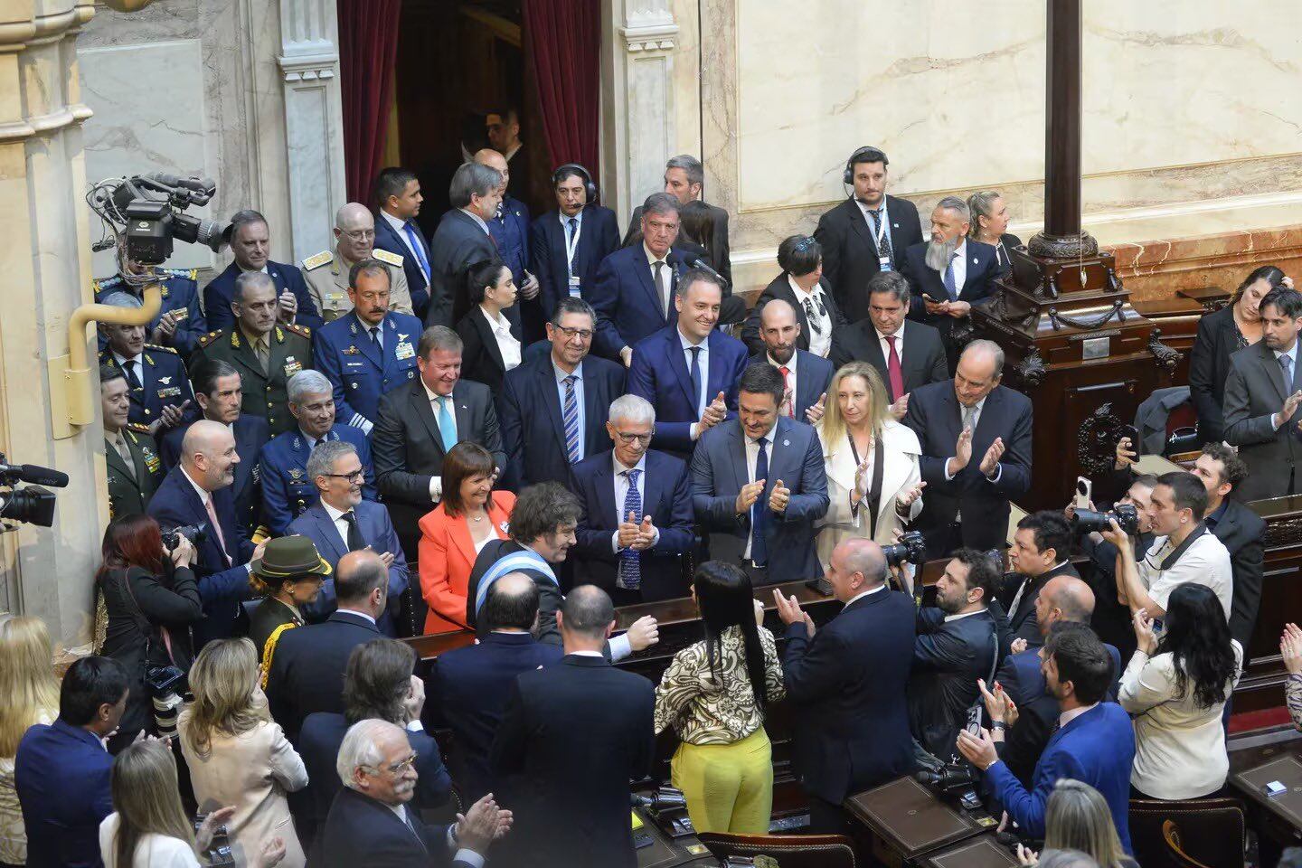 Javier Milei en la presentación del Presupuesto Nacional 2025