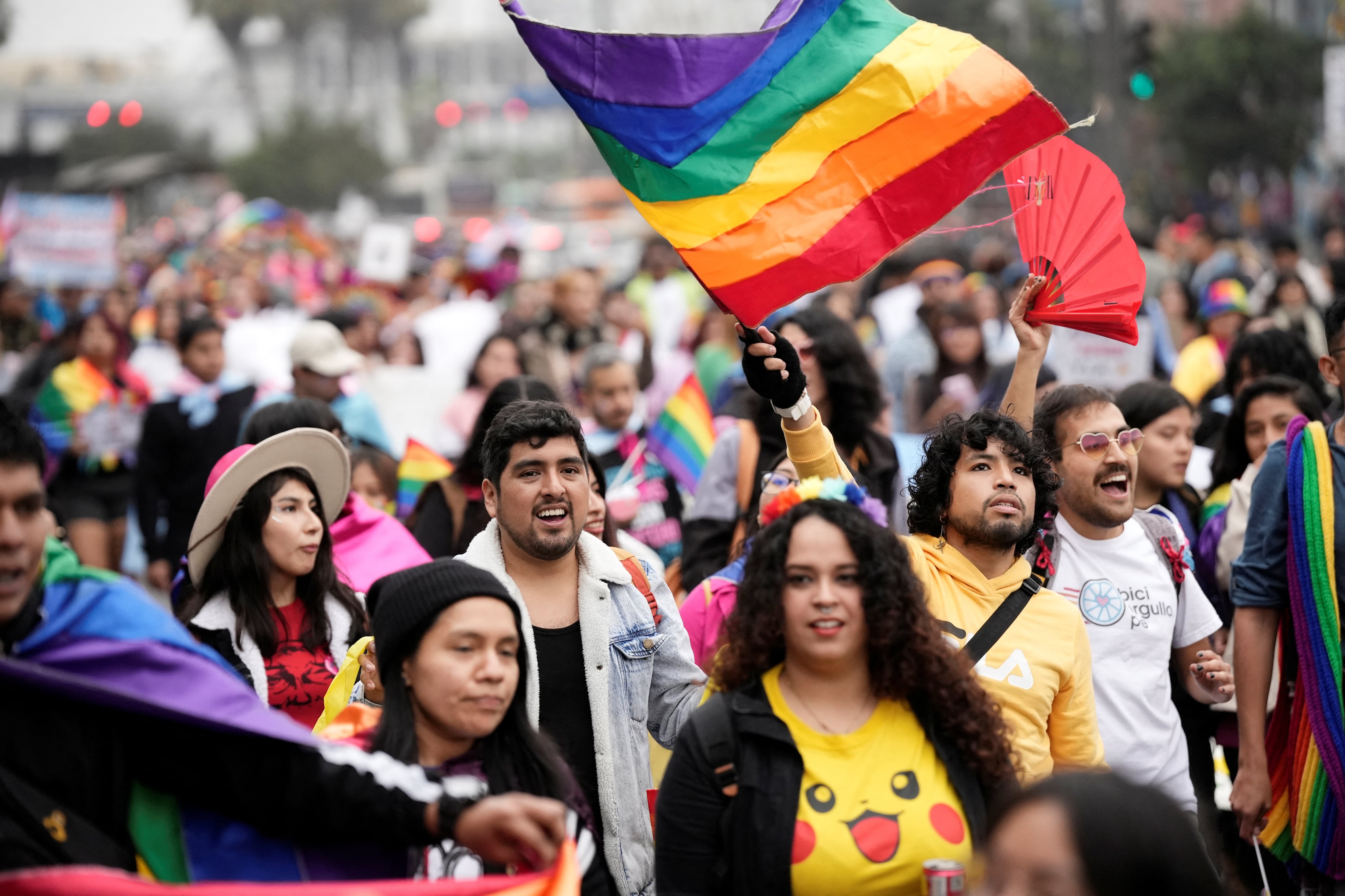 Algunos religiosos manifestaron su malestar ante la celebración del mes del orgullo en todo el mundo - crédito REUTERS/Angela Ponce