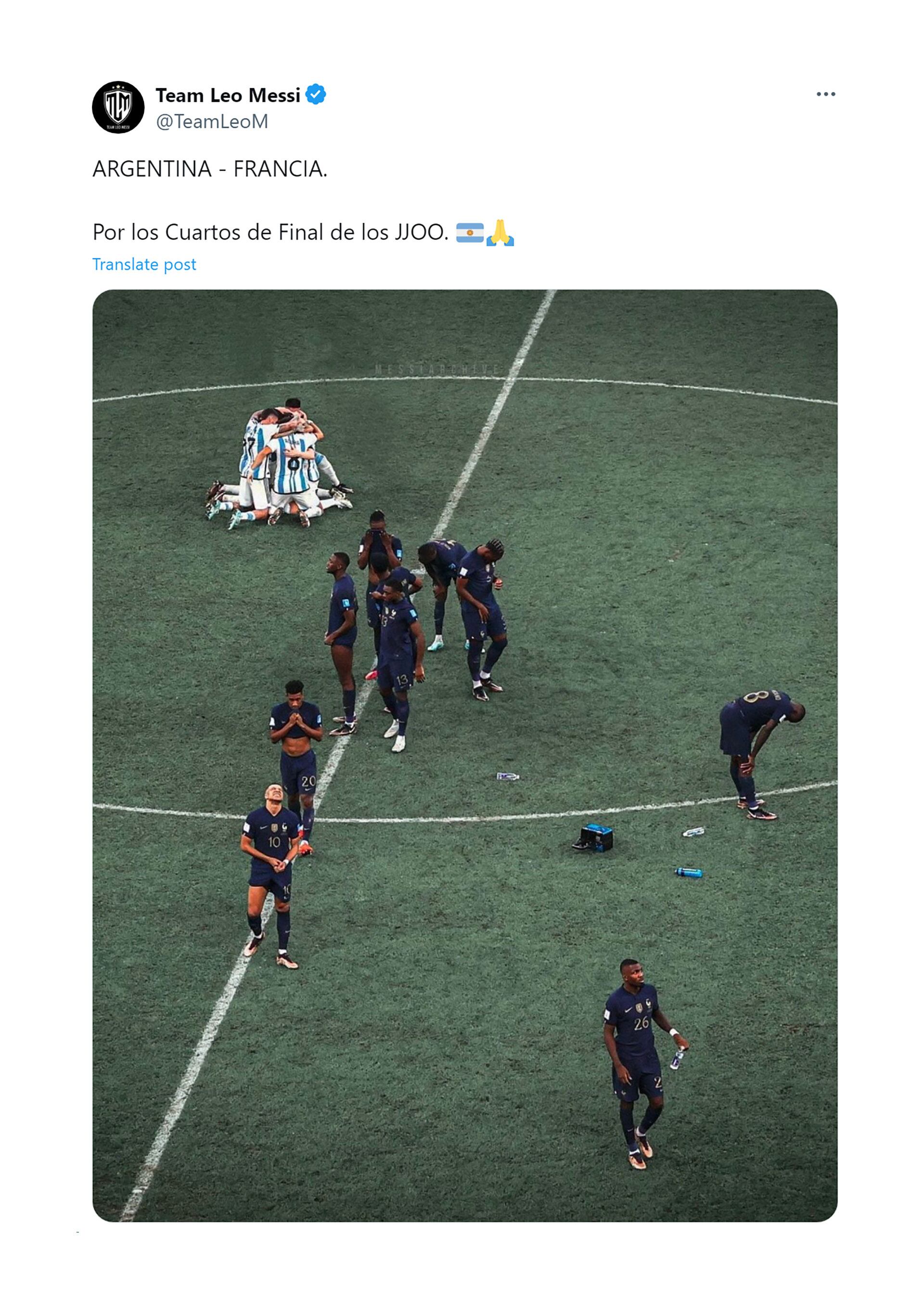 Los memes por argentina francia en los juegos olimpicos