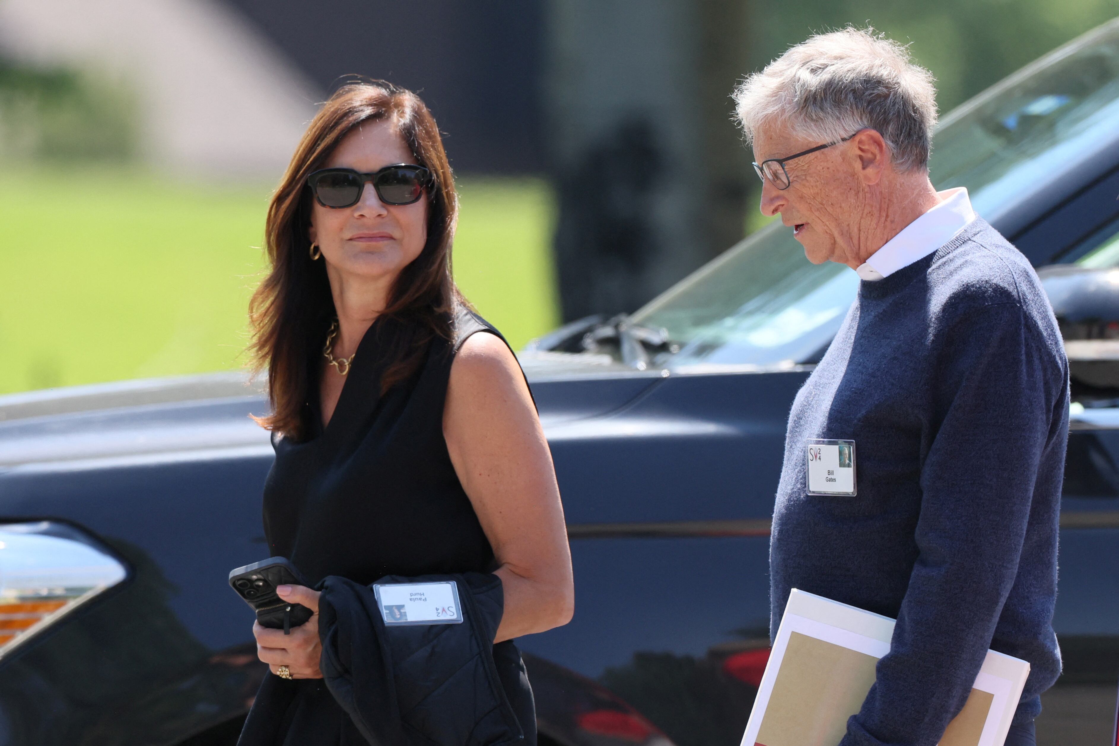 Bill Gates y Paula Hurd llegan a la Conferencia de Sun Valley (Idaho, Estados Unidos)