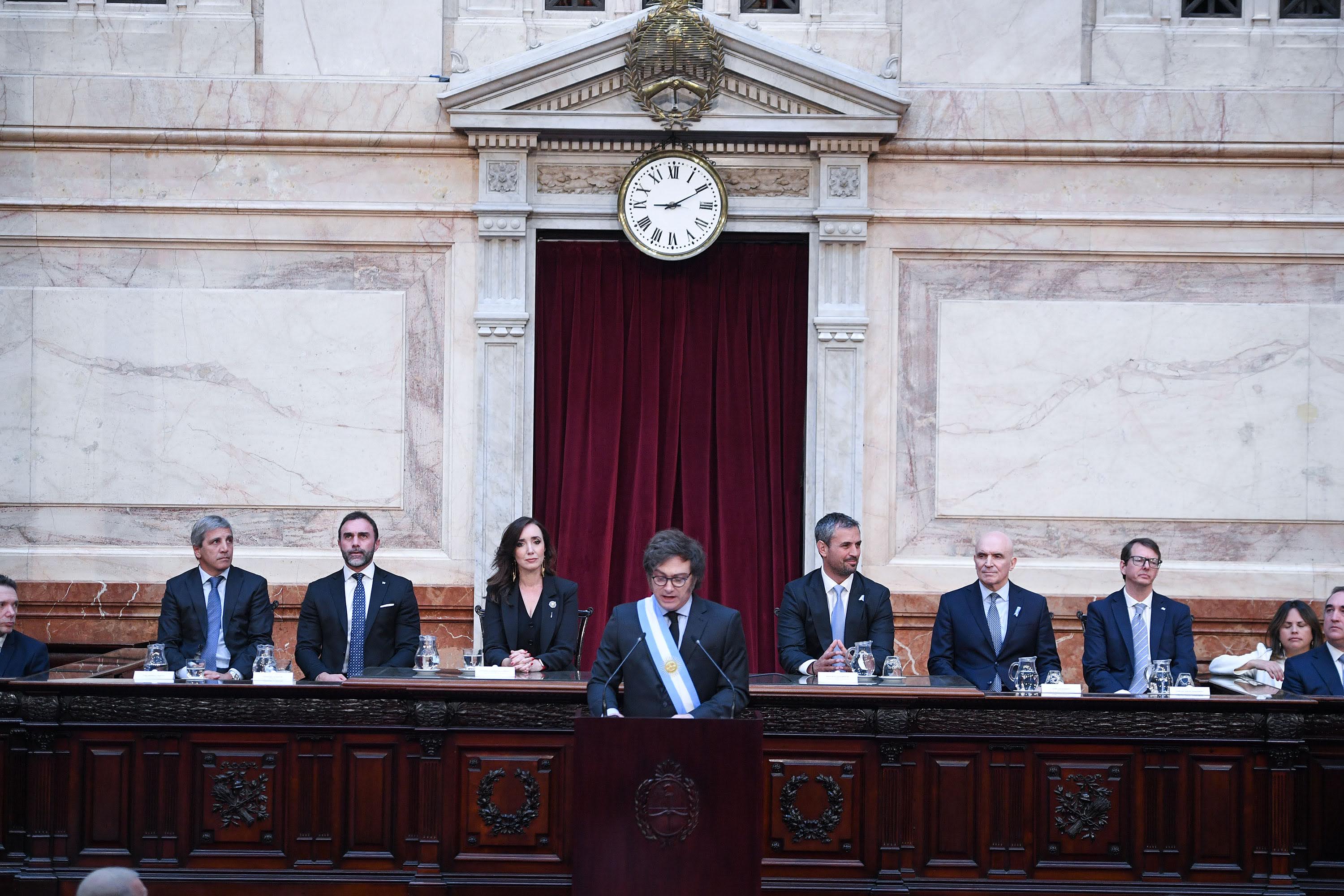 Javier Milei presenta el presupuesto Nacional en el Congreso de la Nación