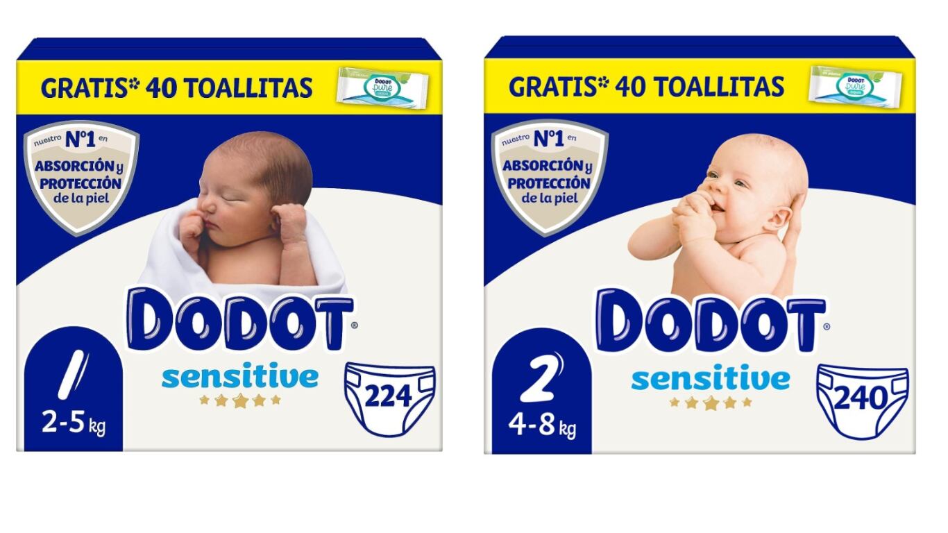 Dodot sensitive pañales 1-2