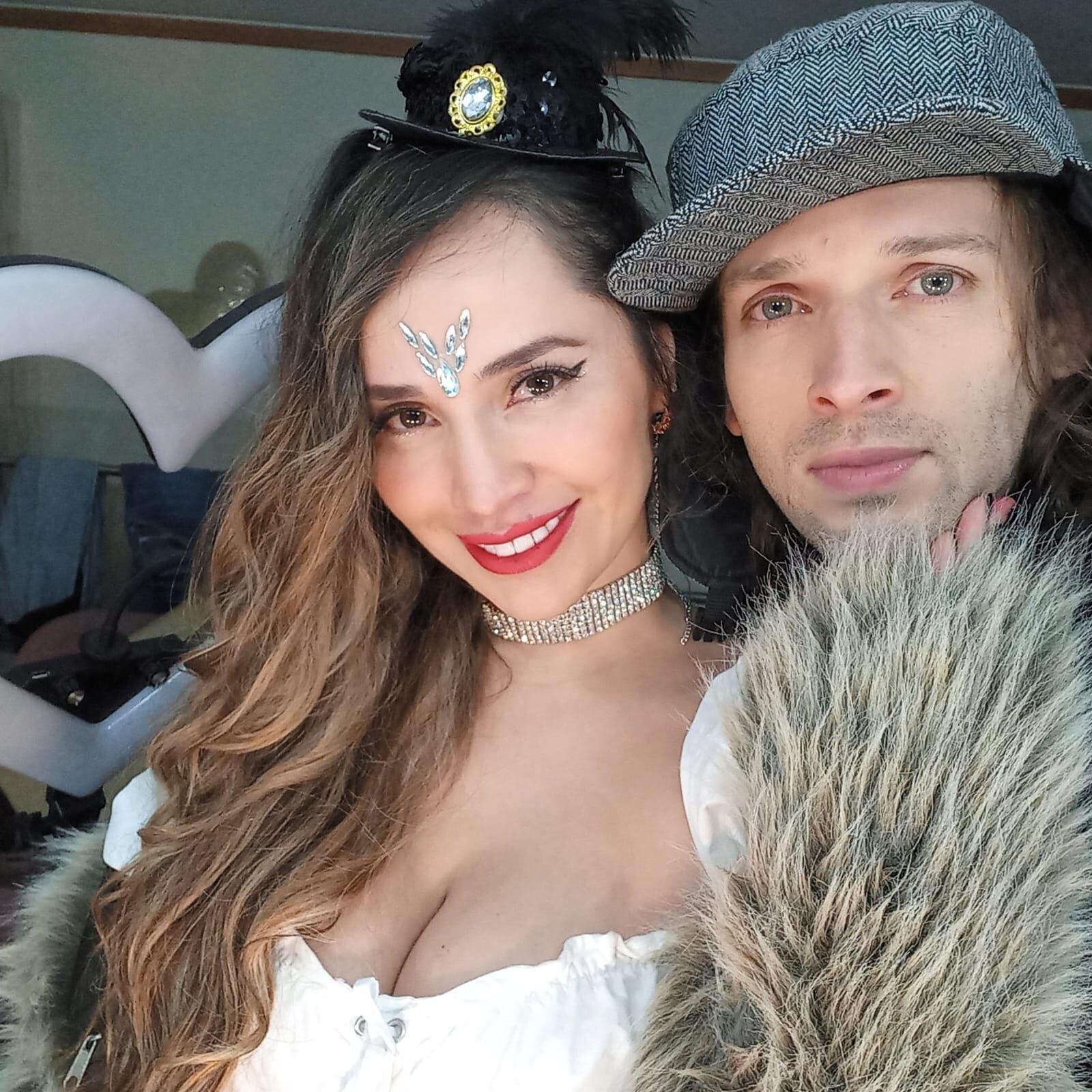 Zulma Rey y su novio Andrés Fierro se hacen una selfie para sus redes sociales