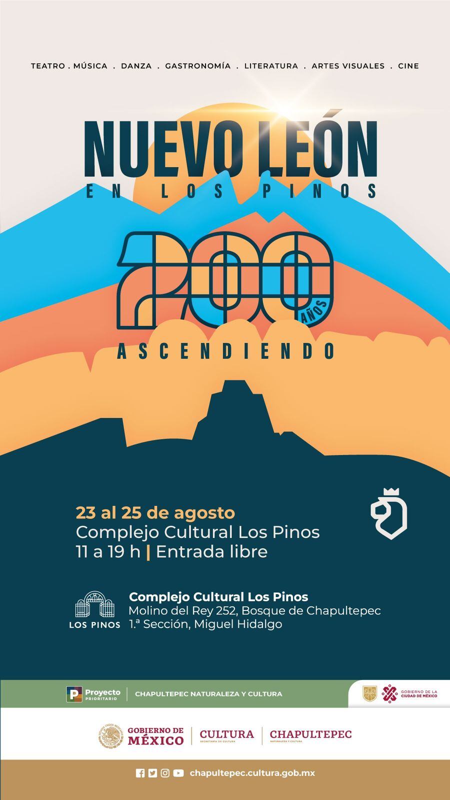 Este concierto forma parte de un evento más amplio titulado Nuevo León en Los Pinos, que busca celebrar la rica cultura del estado a través de la música, la danza, la gastronomía, y las artes visuales.