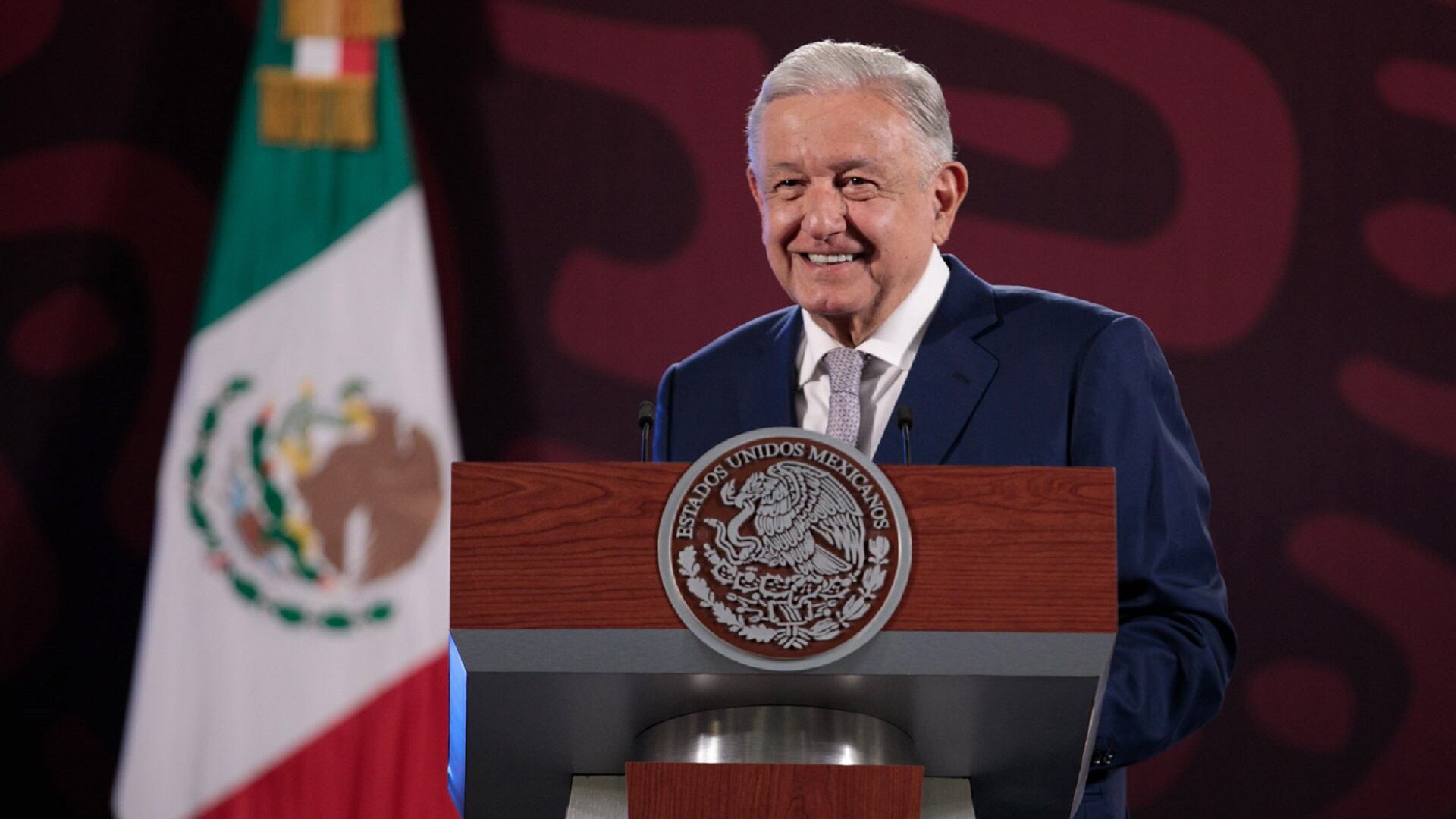 El presidente López Obrador encabeza su tradicional Mañanera este jueves 7 de agosto.