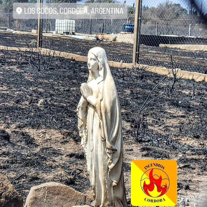 Virgen entre las llamas Los Cocos - Córdoba