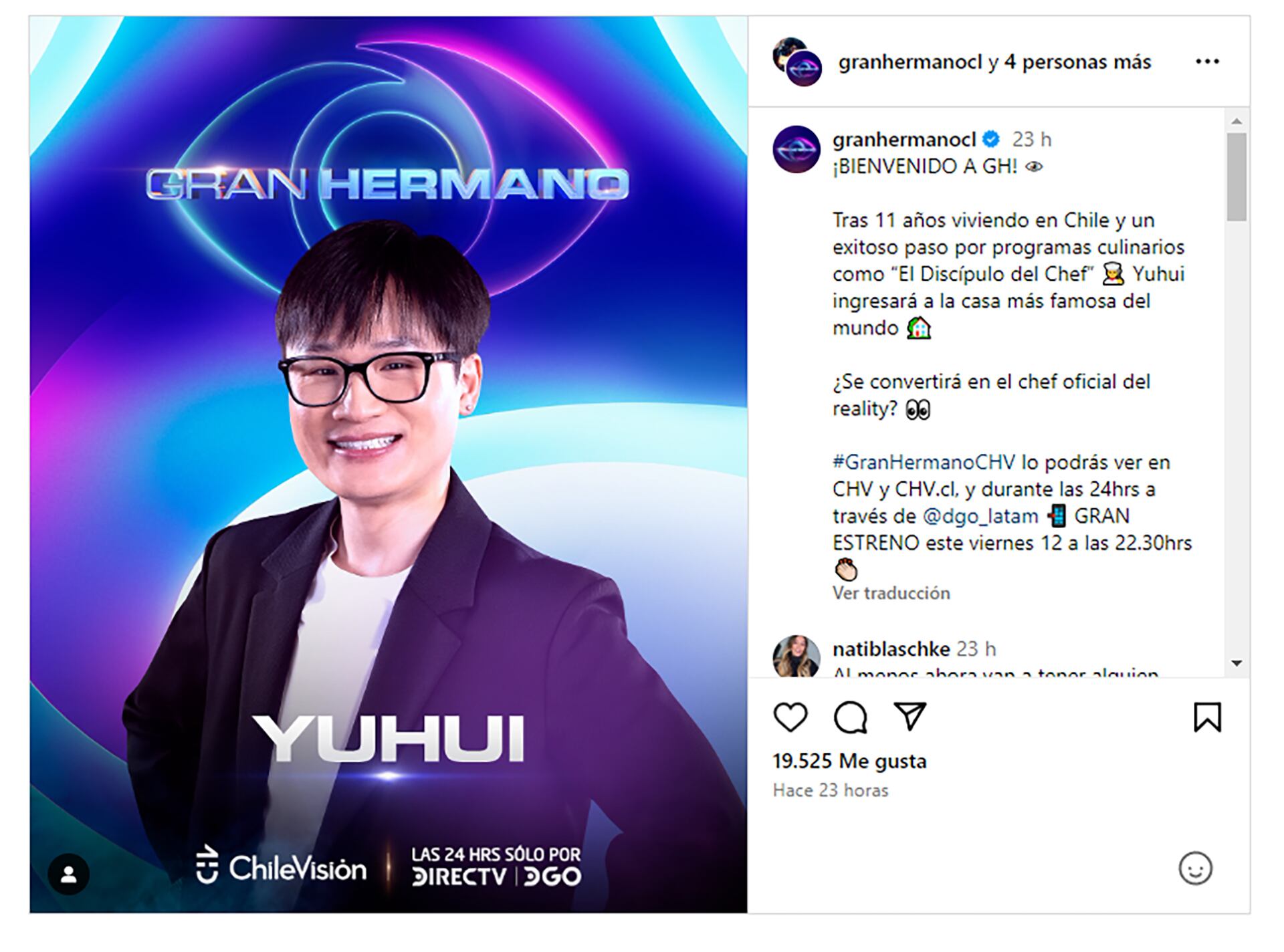 Yuhui de Gran Hermano Chile