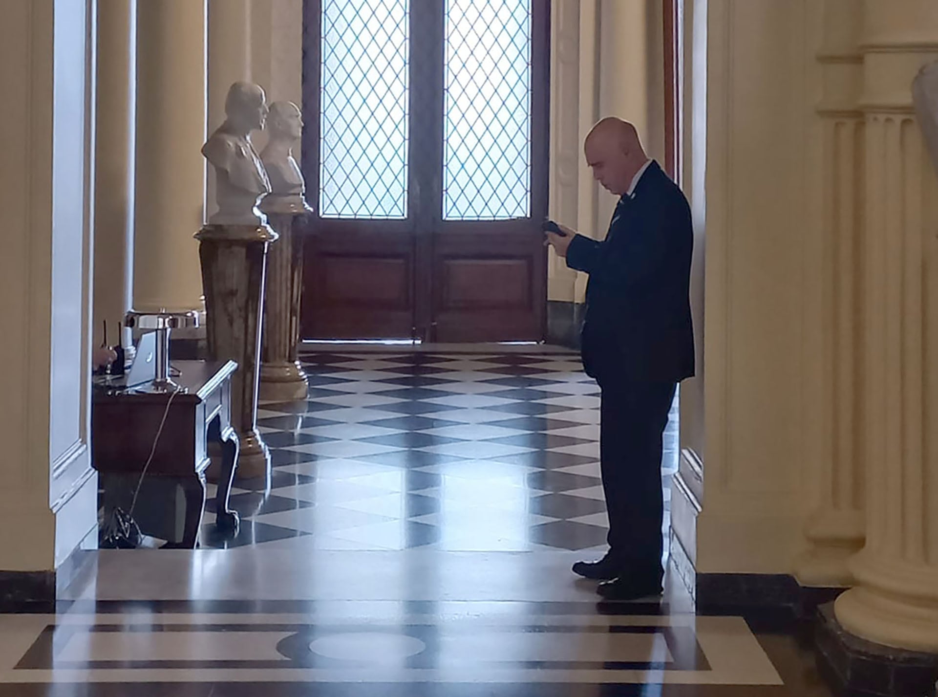 El senador Bartolomé Abdala en Casa Rosada