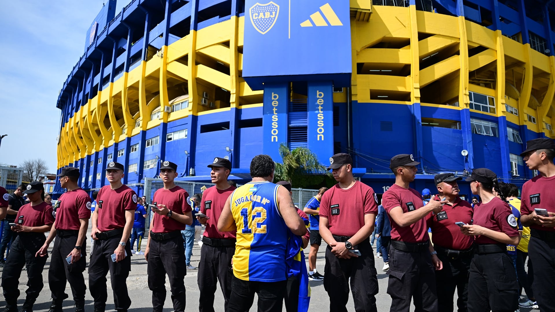 Clásico Boca vs River - Llegada de los hinchas de Boca